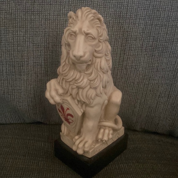 Other Vintage Italian Lion Sculpture Bonded Marble G Ruggeri Vatican